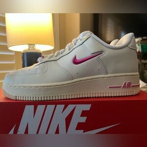 Nike Air Force 1 ‘07 playful pink, alabaster, coconut milk size 8